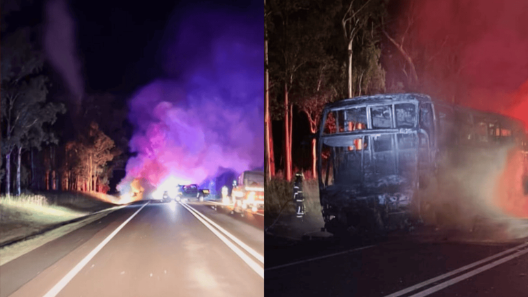 obnibus incedio ruta 5