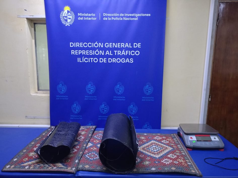 cocaina en encomienda uruguay