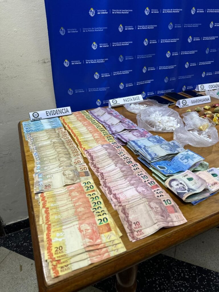 Allanamientos antidrogas en Rivera droga durante varios procedimientos.