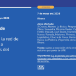 Temporal en Rivera afecta el suministro de agua potable en numerosos barrios por cortes de energía de UTE