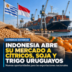 Indonesia abre su mercado a cítricos, soja y trigo uruguayos